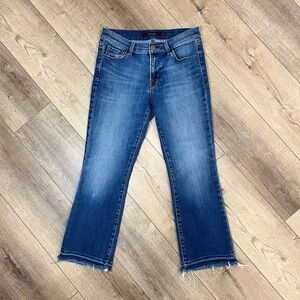 J Brand Straight Leg Ankle Undone Hem Jeans Size 27